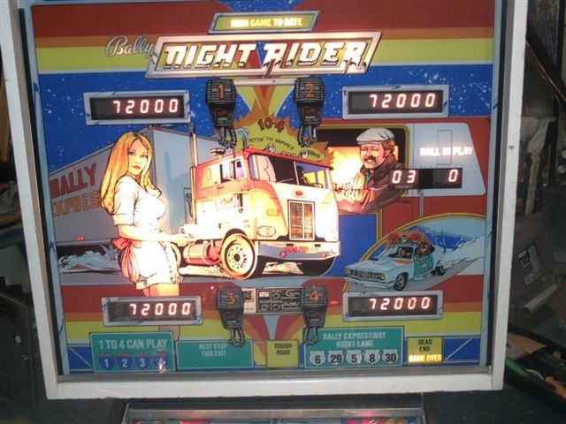 Pinball game pic - Nightrider